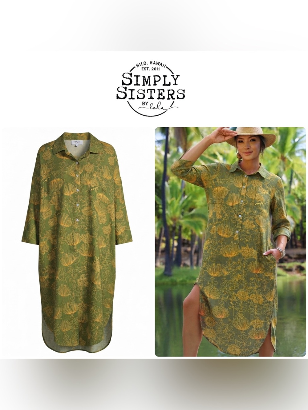Simply Sisters by Lola Miller Designs ✨ Hilo • Hawaii • Ohia Lehua Dress • XL